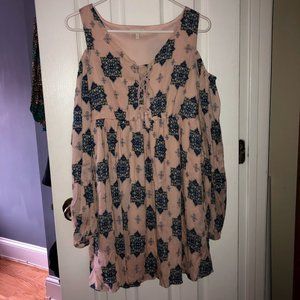 Flowy Shoulder Cut-Out Dress